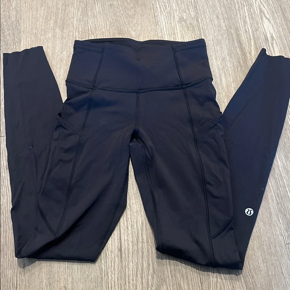 Lululemon Fast & Free High Rise Thermal Tight 28” 5 Pocket Leggings Size 2 - Picture 5 of 6